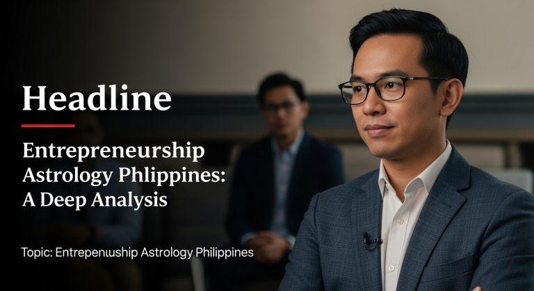 Filipino entrepreneur analyzing astrology-based insights for business planning.