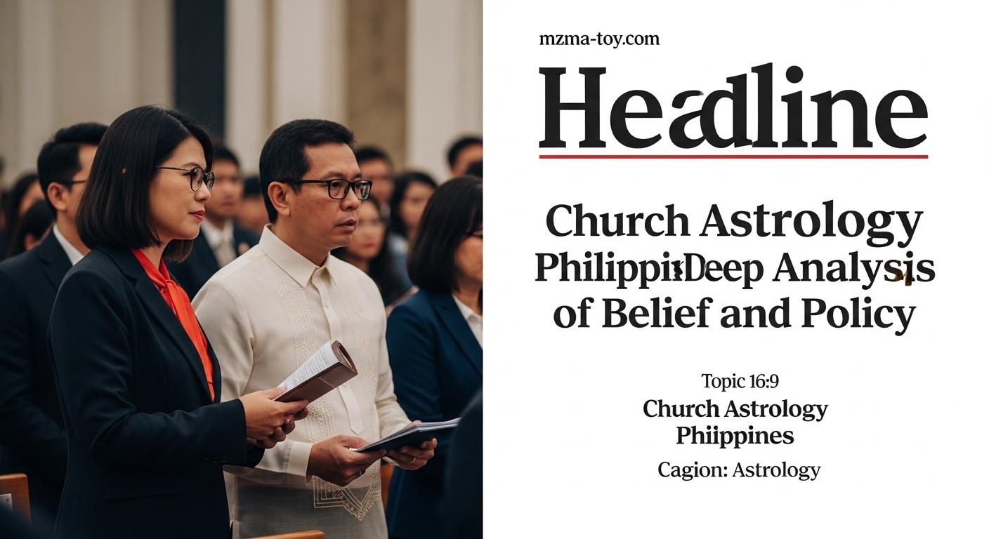 Philippine church with astrology imagery overlay