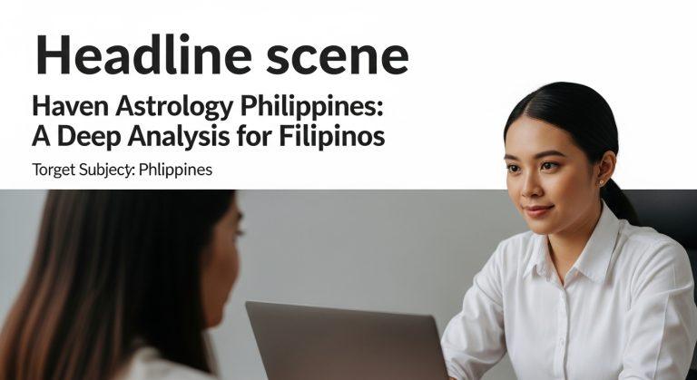 Filipino reader consulting astrology on a mobile phone at a city transit stop.