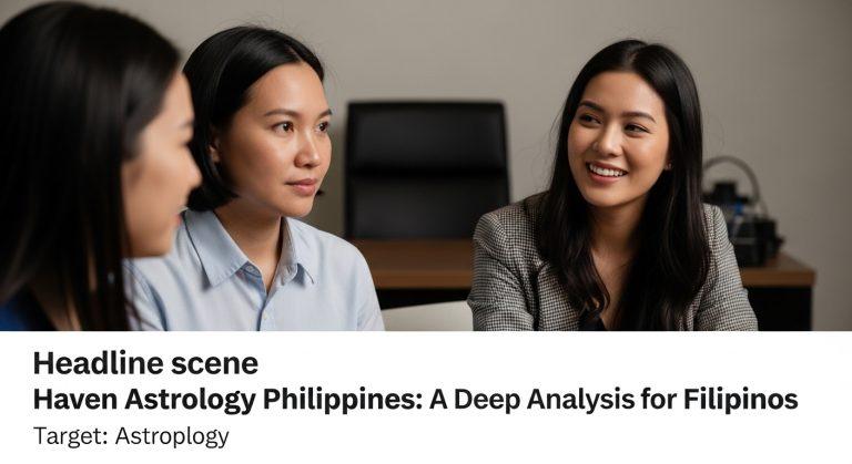 Filipino reader consulting astrology on a mobile phone at a city transit stop.