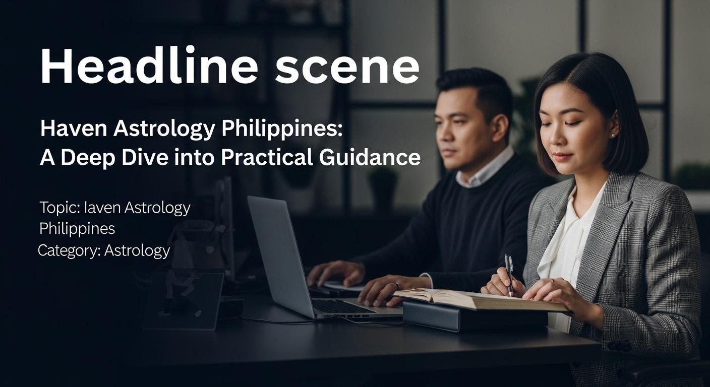 Astrology planning in the Philippines with chart reading and urban backdrop.