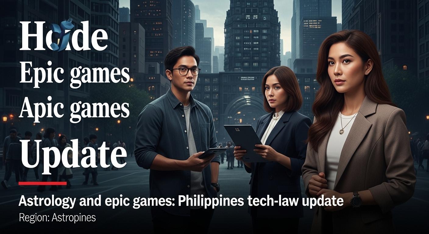 Celestial map with gaming icons and Philippine flag.