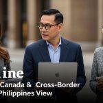 Astrology analysis map linking Canada and the Philippines.