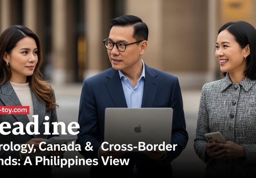 Astrology analysis map linking Canada and the Philippines.