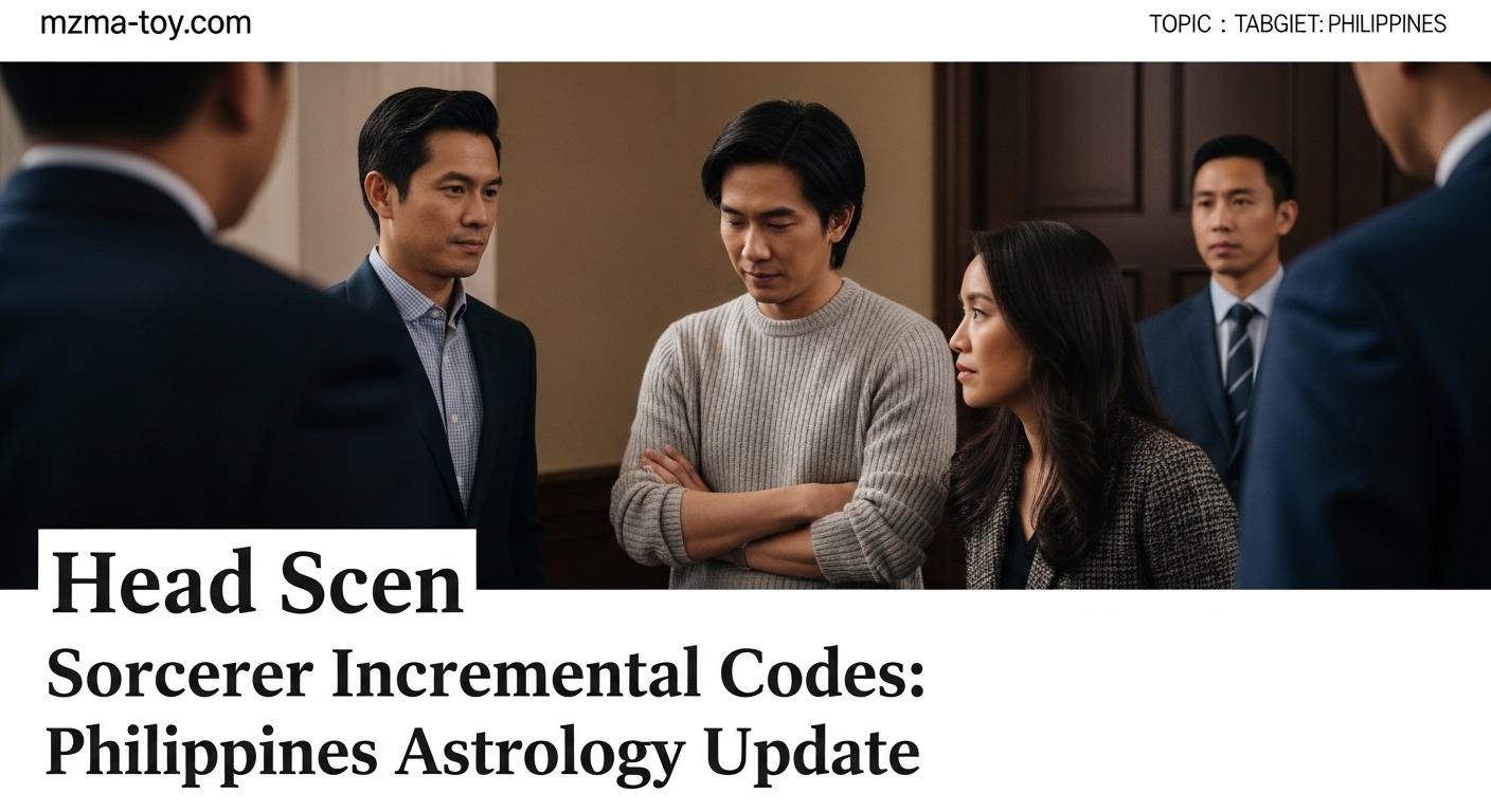 Graphic illustration of sorcerer incremental codes in a celestial chart with a Philippine cityscape